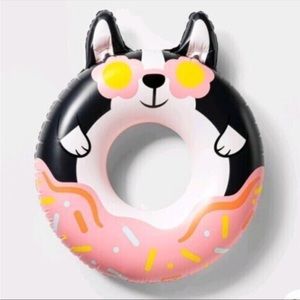 Inflatable Donut Boxer Dog SwimTube Pool Float - Sun Squad - New